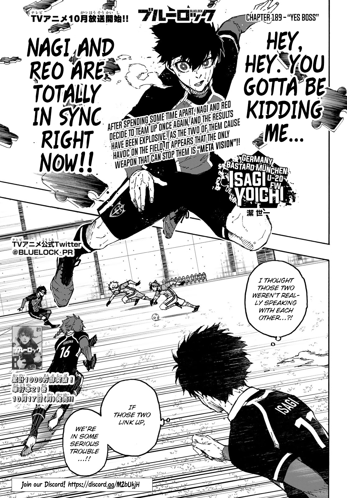 Blue Lock Chapter 189 image 02